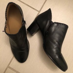 Black Leather 2” Booties by Jack Rogers
